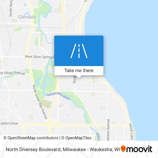 Mapa de North Diversey Boulevard