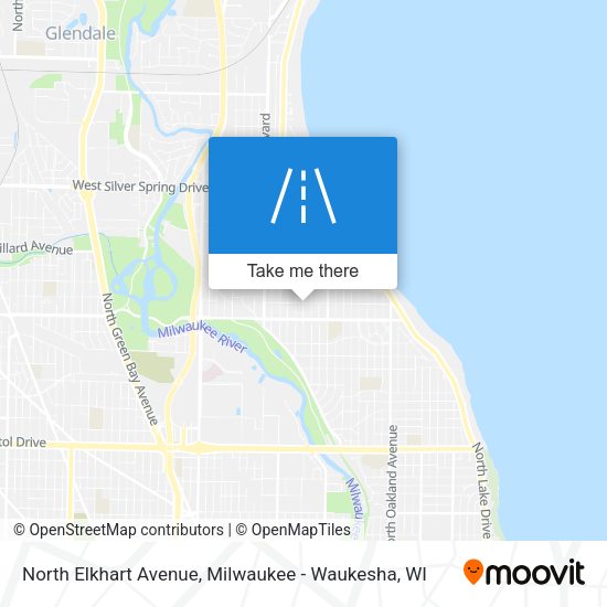 North Elkhart Avenue map