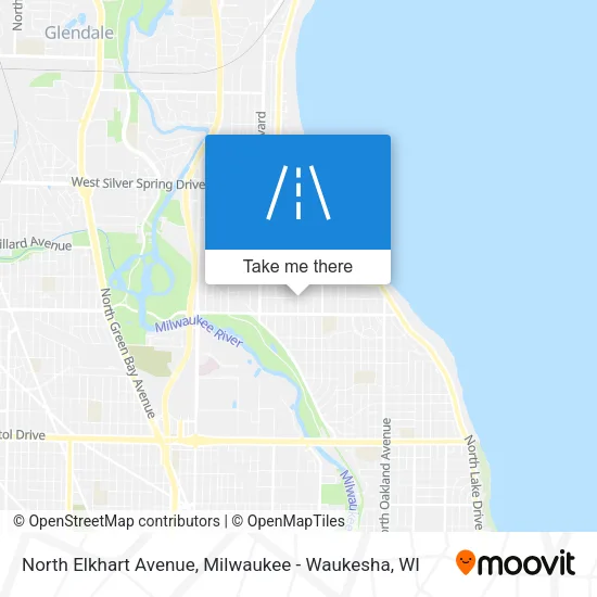 Mapa de North Elkhart Avenue