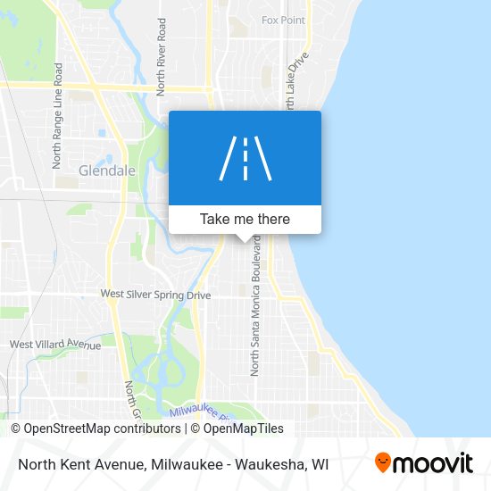 North Kent Avenue map