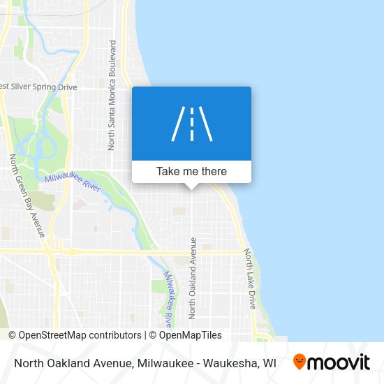 Mapa de North Oakland Avenue