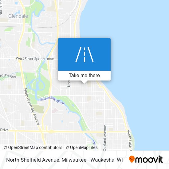 Mapa de North Sheffield Avenue