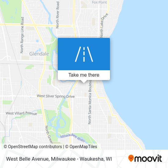 West Belle Avenue map