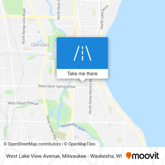 Mapa de West Lake View Avenue
