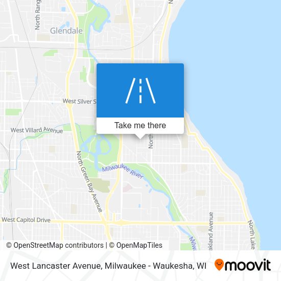 Mapa de West Lancaster Avenue