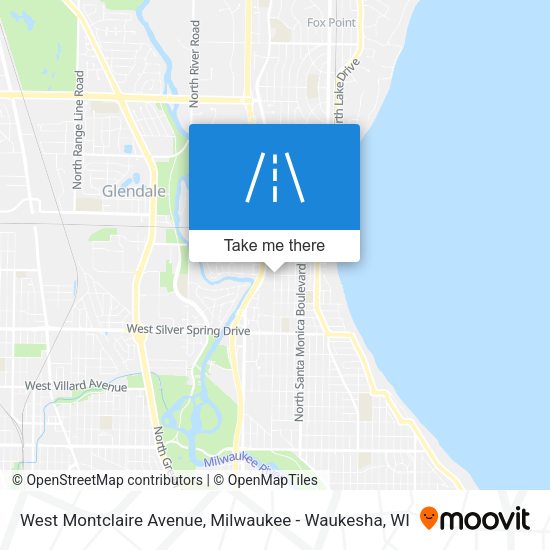 Mapa de West Montclaire Avenue