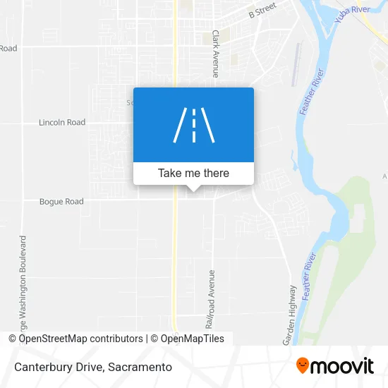 Canterbury Drive map