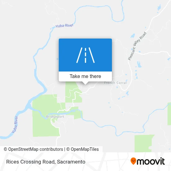 Rices Crossing Road map