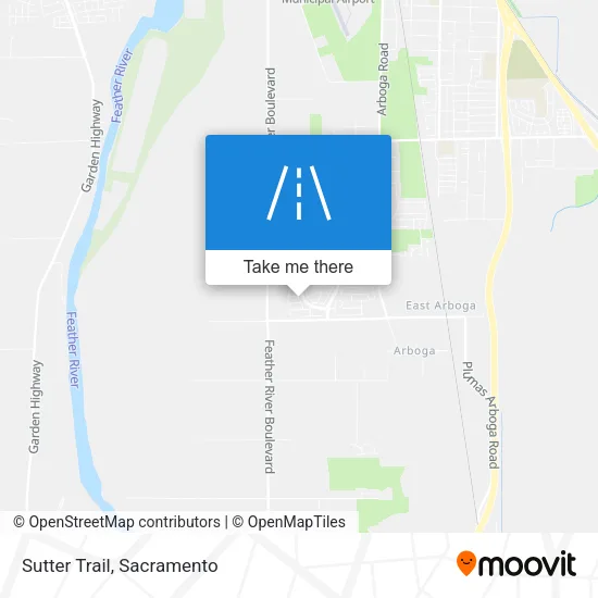 Sutter Trail map