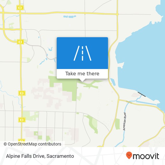 Alpine Falls Drive map