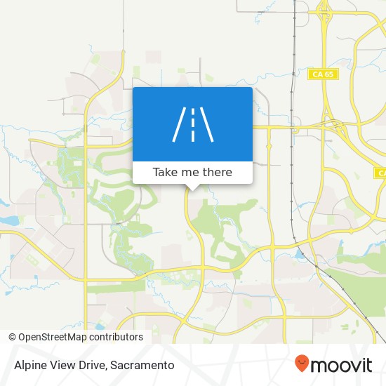 Alpine View Drive map