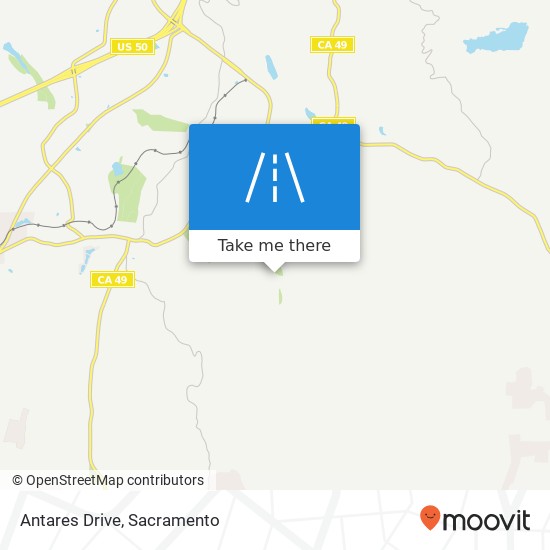Antares Drive map