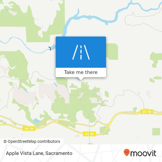 Apple Vista Lane map