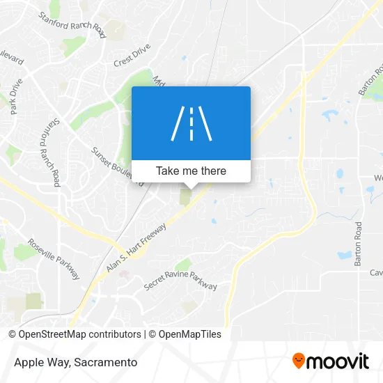 Apple Way map