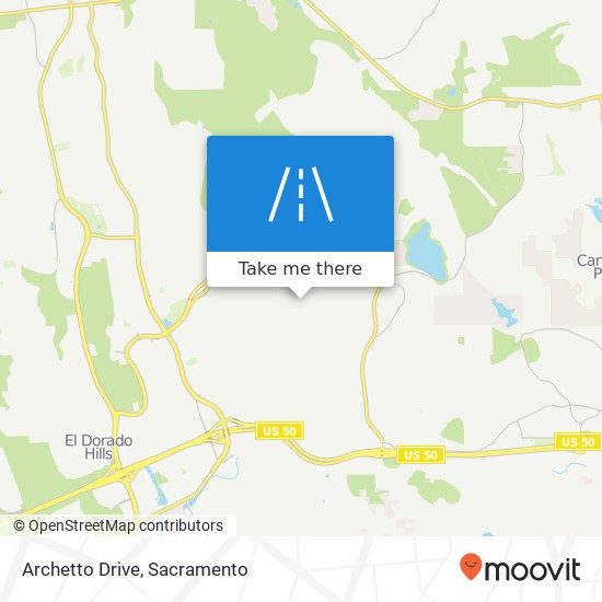 Archetto Drive map