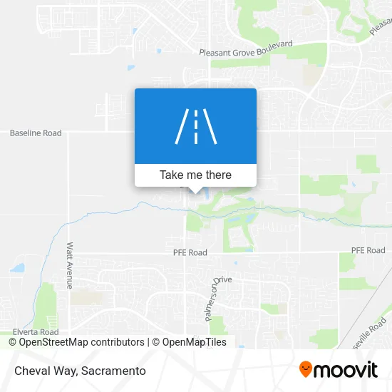Cheval Way map