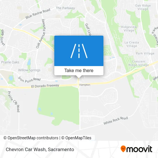 Chevron Car Wash map