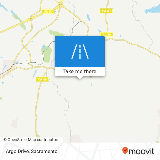 Argo Drive map