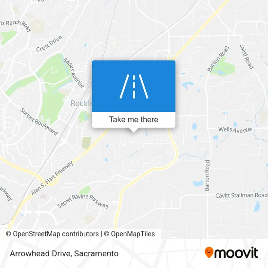 Arrowhead Drive map