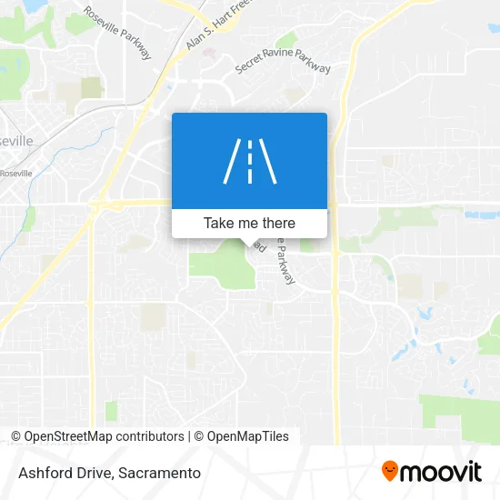Ashford Drive map