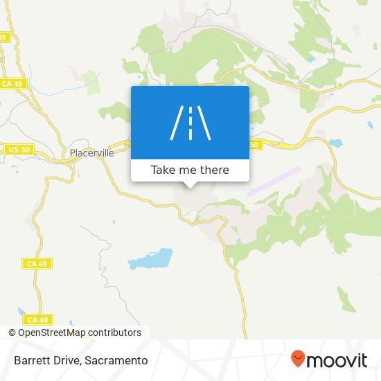 Barrett Drive map