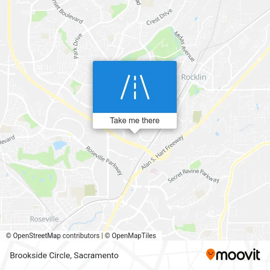 Brookside Circle map
