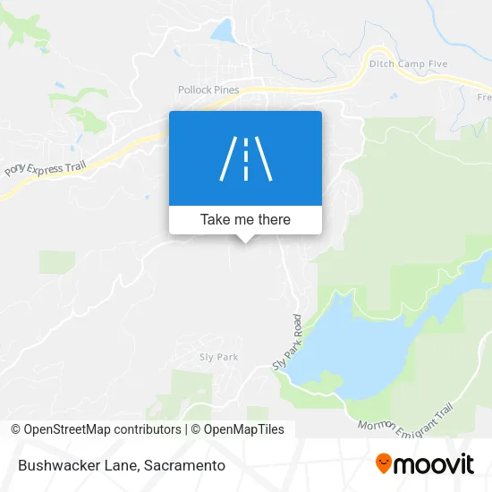 Bushwacker Lane map