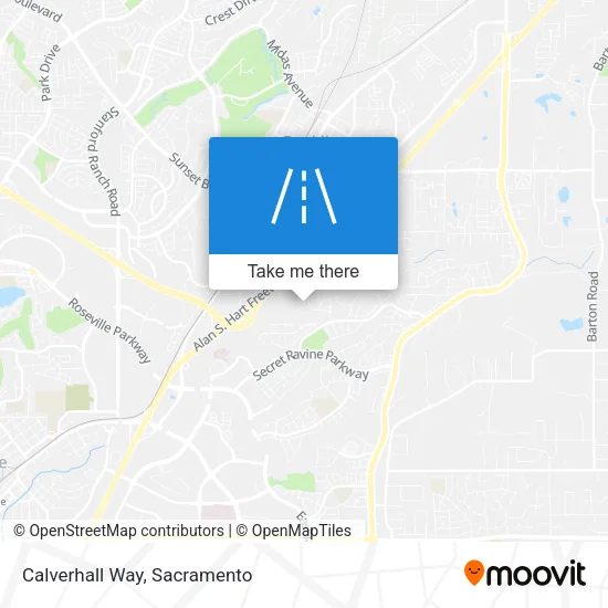 Mapa de Calverhall Way