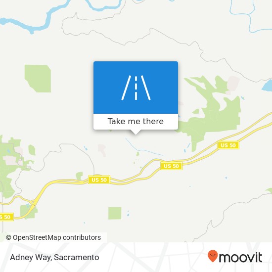 Adney Way map