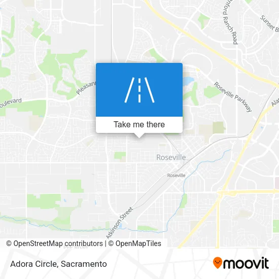 Adora Circle map