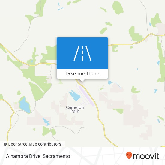 Alhambra Drive map