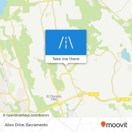 Aliso Drive map
