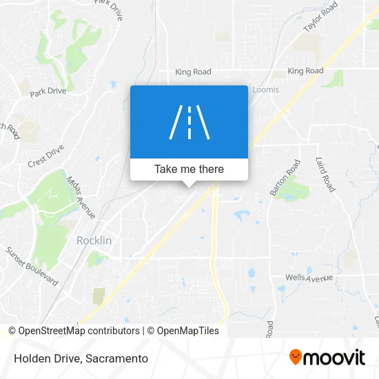 Holden Drive map