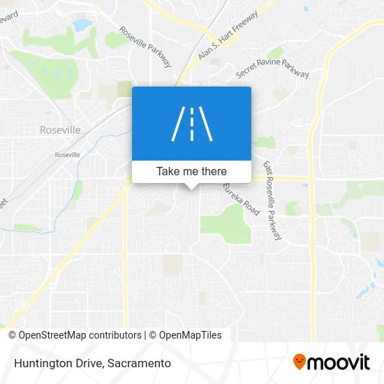 Huntington Drive map