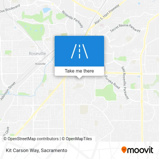 Kit Carson Way map