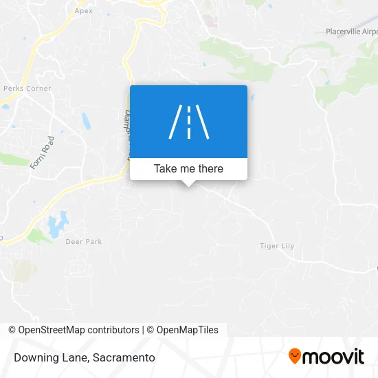 Downing Lane map