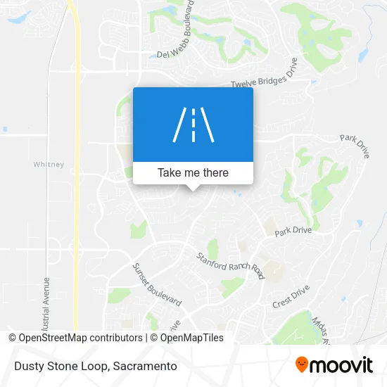 Dusty Stone Loop map