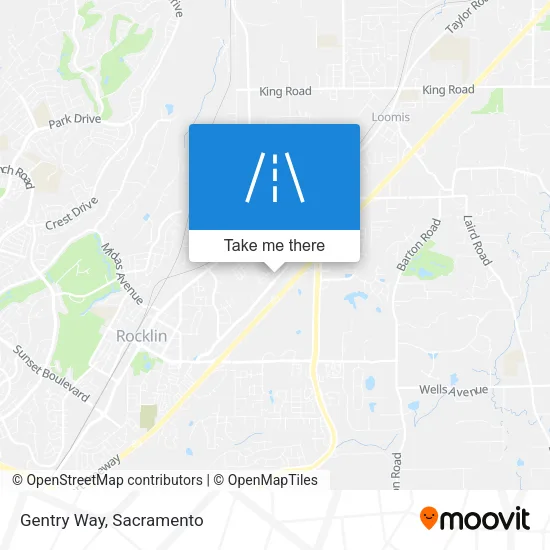 Gentry Way map