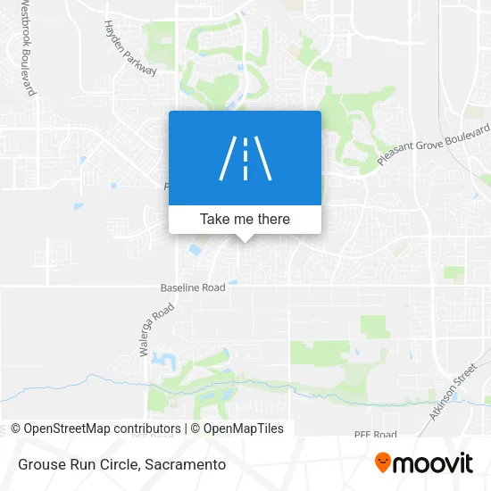 Mapa de Grouse Run Circle