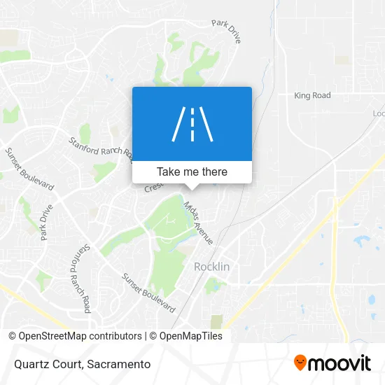 Mapa de Quartz Court