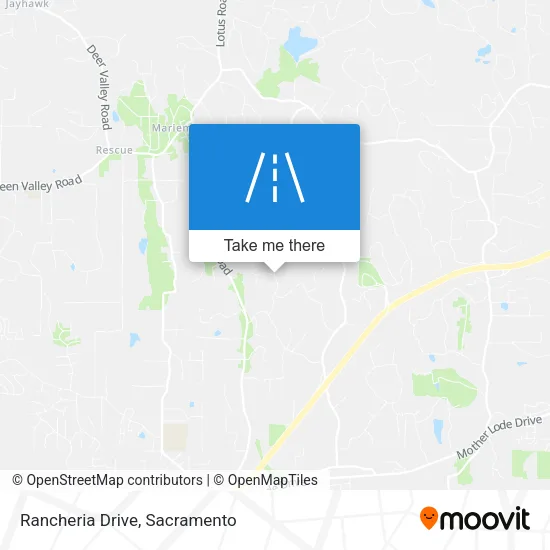 Rancheria Drive map