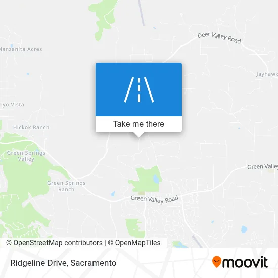 Ridgeline Drive map