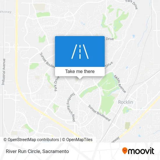 River Run Circle map