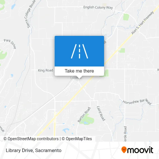 Library Drive map