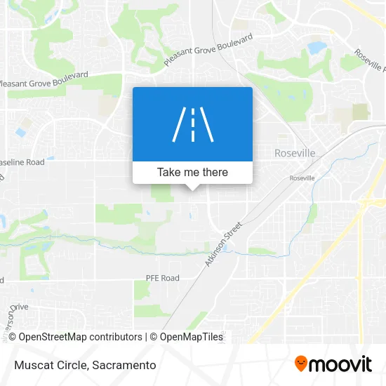 Mapa de Muscat Circle
