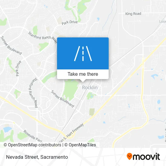 Nevada Street map