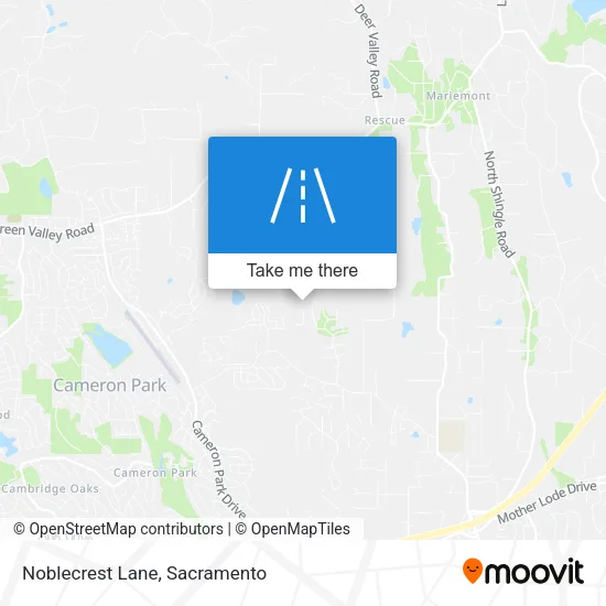 Noblecrest Lane map