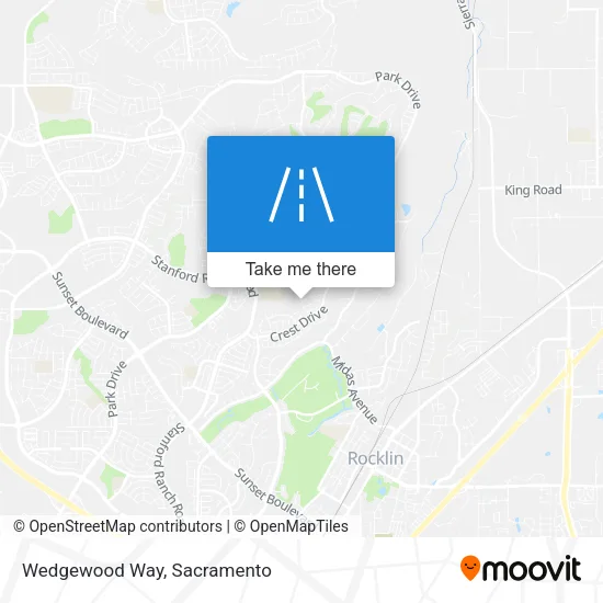 Wedgewood Way map