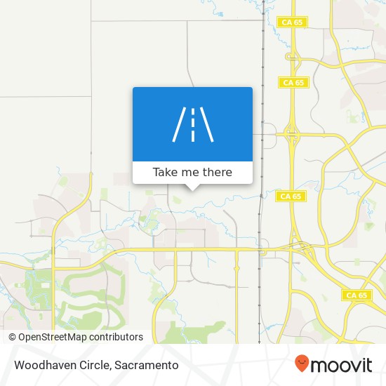 Woodhaven Circle map