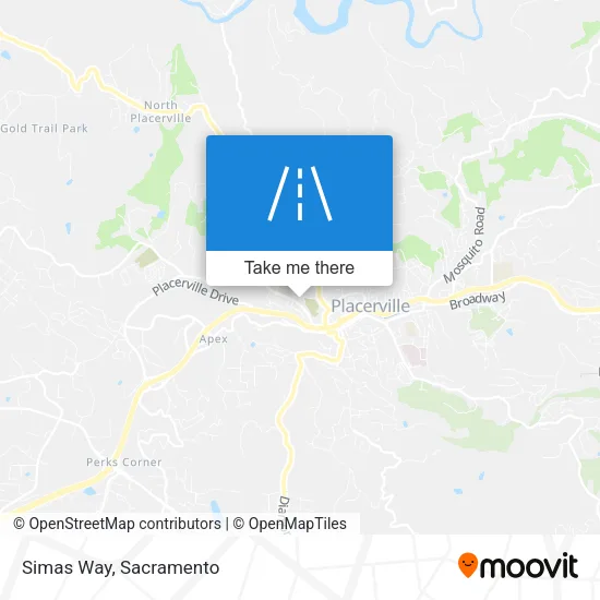 Simas Way map